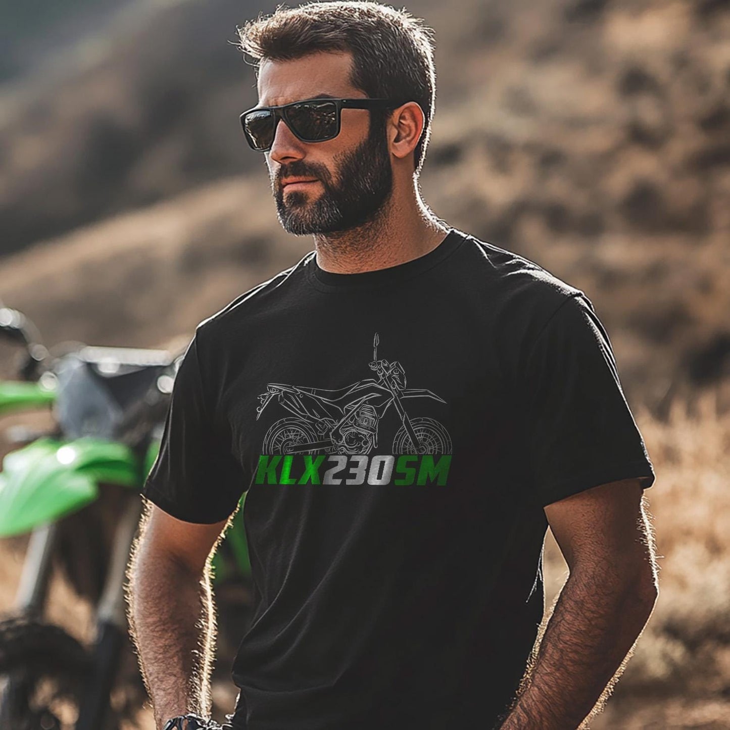 Kawasaki KLX230SM Inspired T-Shirt - Motorcycle Tee Shirt for Riders