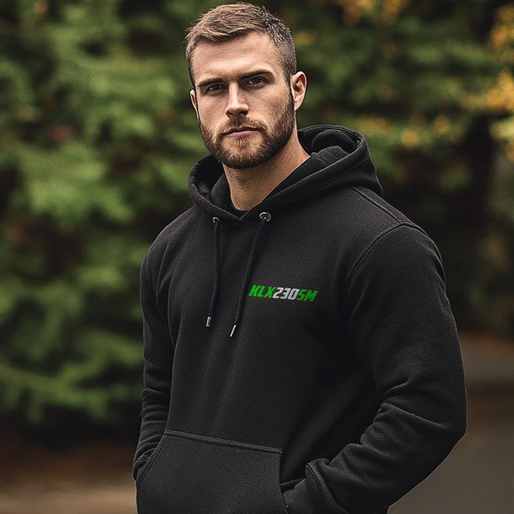 Kawasaki KLX230SM Inspired Hoodie - Motorcycle Sweatshirt for Riders
