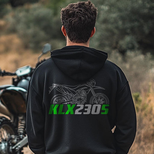 Kawasaki KLX 230S Inspired Hoodie - Motorcycle Sweatshirt for Riders