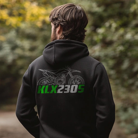 Kawasaki KLX230S Inspired Hoodie - Motorcycle Sweatshirt for Riders