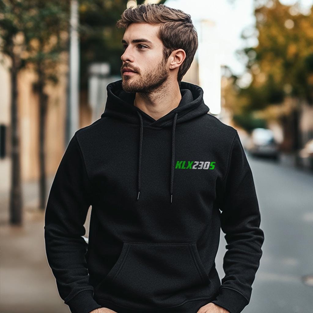 Kawasaki KLX230S Inspired Hoodie - Motorcycle Sweatshirt for Riders