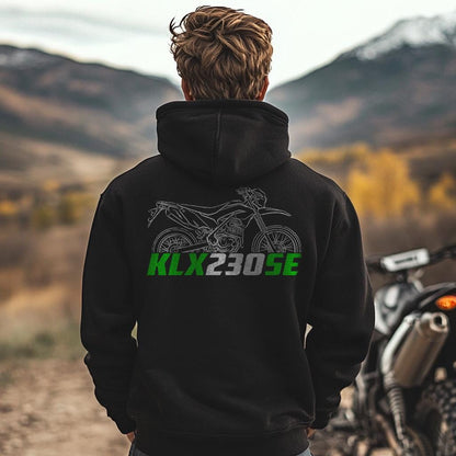 Kawasaki KLX 230 SE Inspired Hoodie - Motorcycle Sweatshirt for Riders
