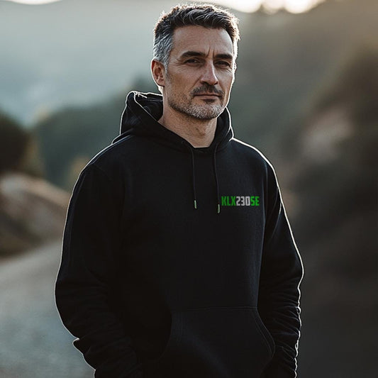 Kawasaki KLX 230 SE Inspired Hoodie - Motorcycle Sweatshirt for Riders