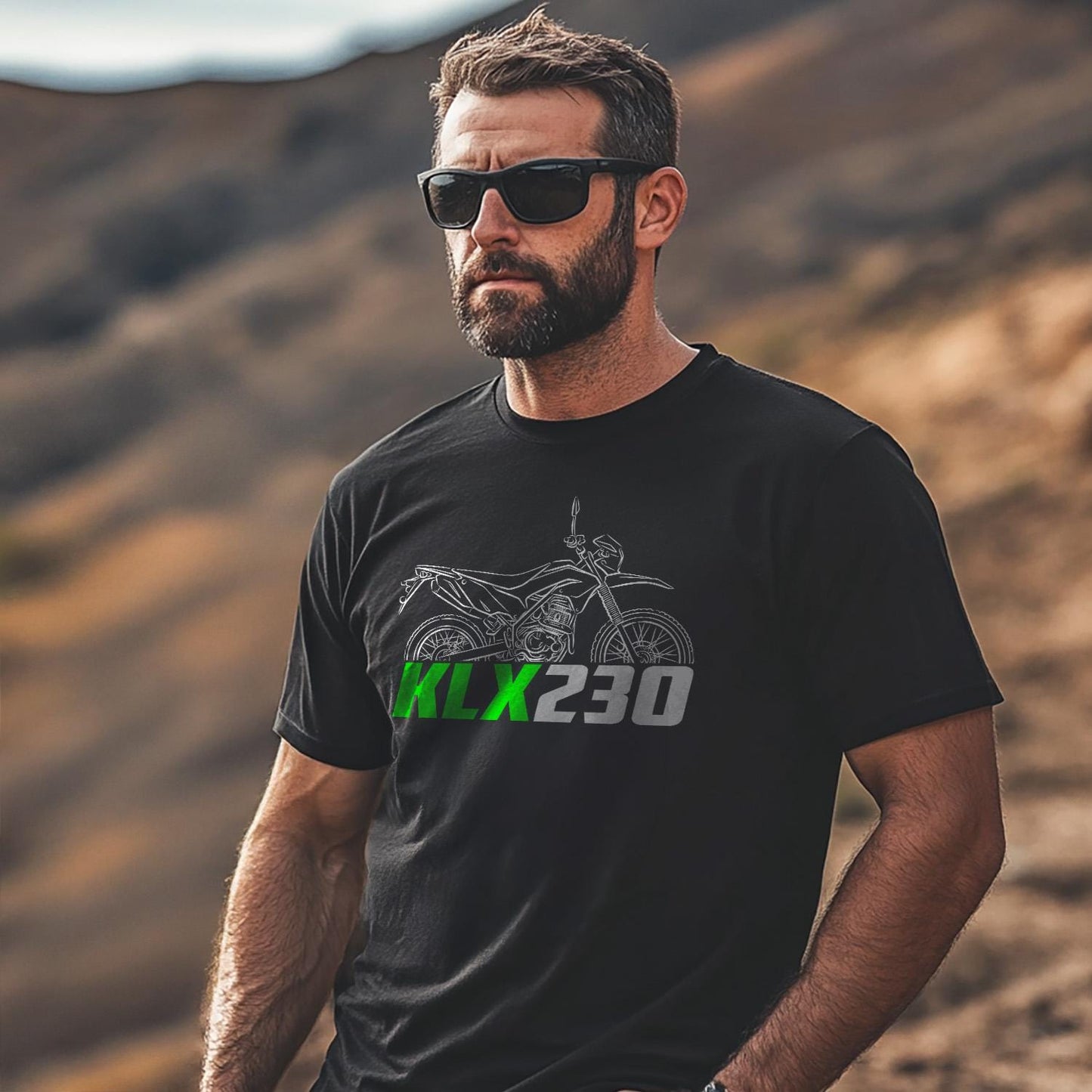 Kawasaki KLX230 Inspired T-Shirt - Motorcycle Tee Shirt for Riders