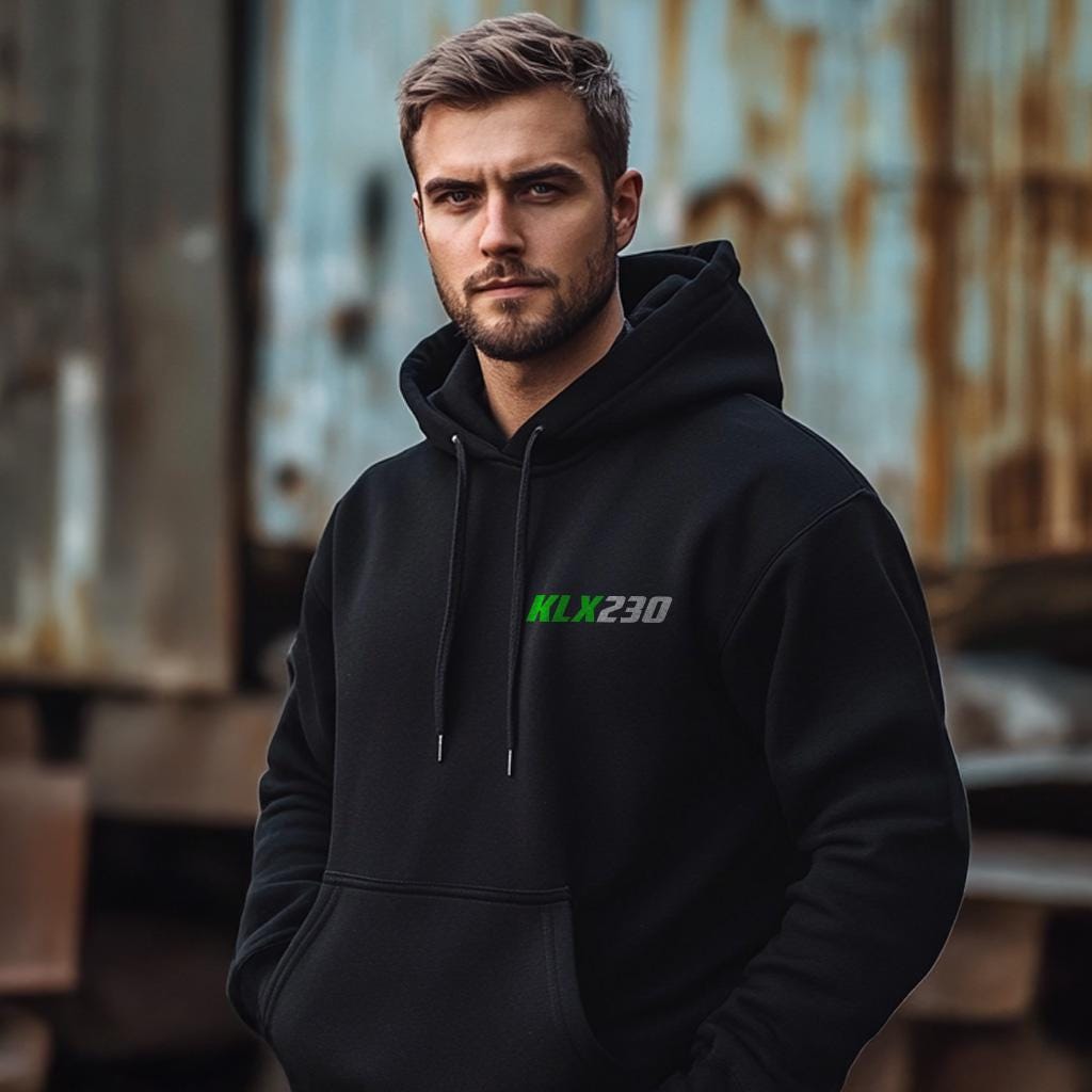 Kawasaki KLX230 Inspired Hoodie - Motorcycle Sweatshirt for Riders