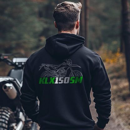 Kawasaki KLX150 SM | S | L Inspired Hoodie - Motorcycle Sweatshirt for Riders
