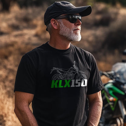 Kawasaki KLX150 Inspired T-Shirt - Motorcycle Tee Shirt for Riders