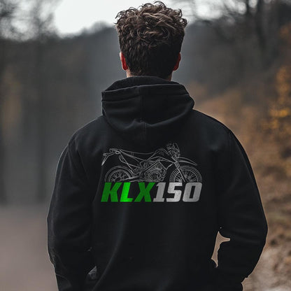 Kawasaki KLX150 Inspired Hoodie - Motorcycle Sweatshirt for Riders