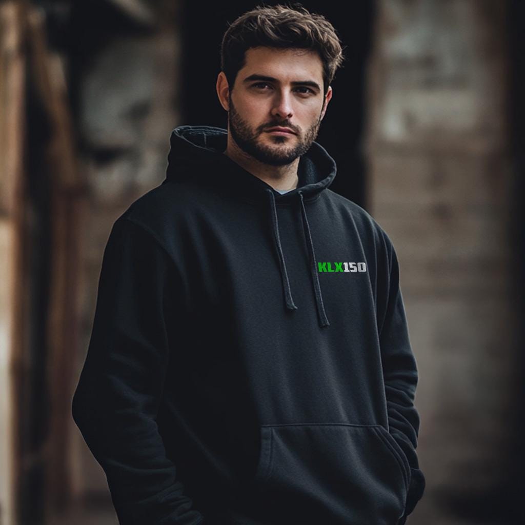 Kawasaki KLX150 Inspired Hoodie - Motorcycle Sweatshirt for Riders