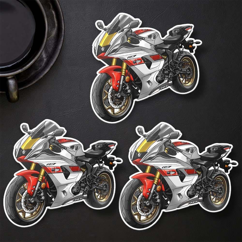Yamaha YZF-R7 2022-24 Inspired Stickers - Set of 3 Motorcycle Decals