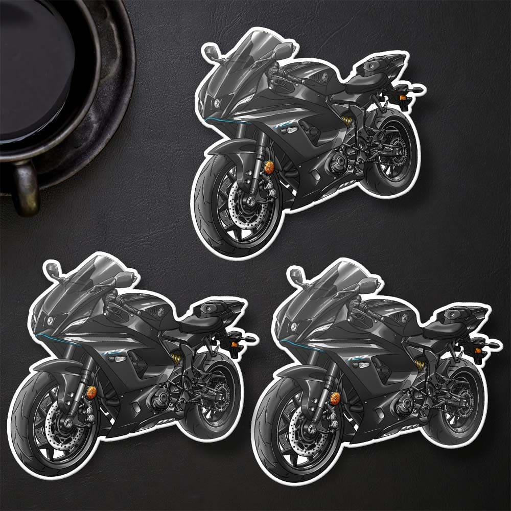 Yamaha YZF-R7 2022-24 Inspired Stickers - Set of 3 Motorcycle Decals