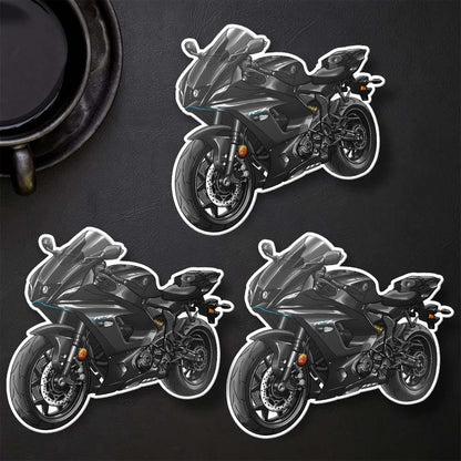 Yamaha YZF-R7 2022-24 Inspired Stickers - Set of 3 Motorcycle Decals