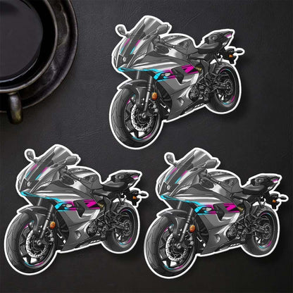 Yamaha YZF-R7 2022-24 Inspired Stickers - Set of 3 Motorcycle Decals