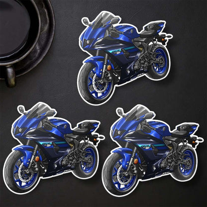 Yamaha YZF-R7 2022-24 Inspired Stickers - Set of 3 Motorcycle Decals