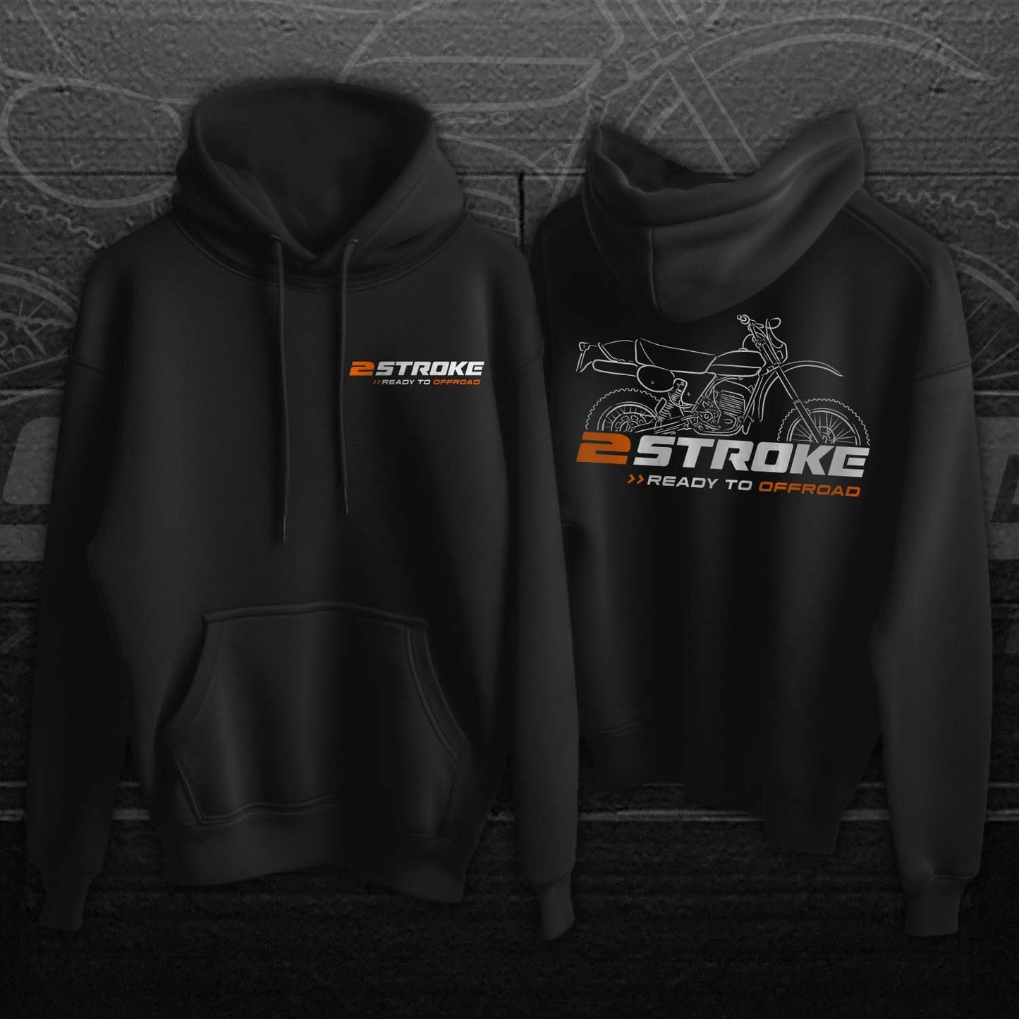 KTM 340 GS Hoodie - Motorcycle Sweatshirt for Enduro Riders