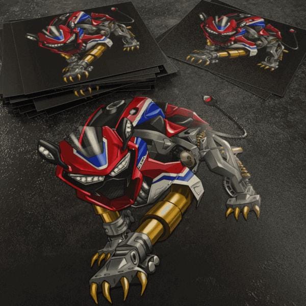 Honda CBR 1000RR 2017-19 Inspired Stickers - Set of 3 Motorcycle Decals