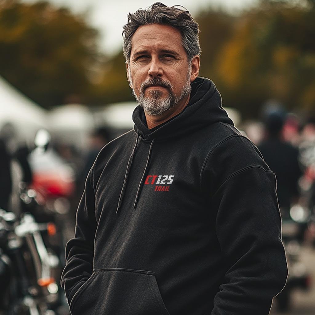 Honda CT125 Inspired Hoodie - Motorcycle Sweatshirt