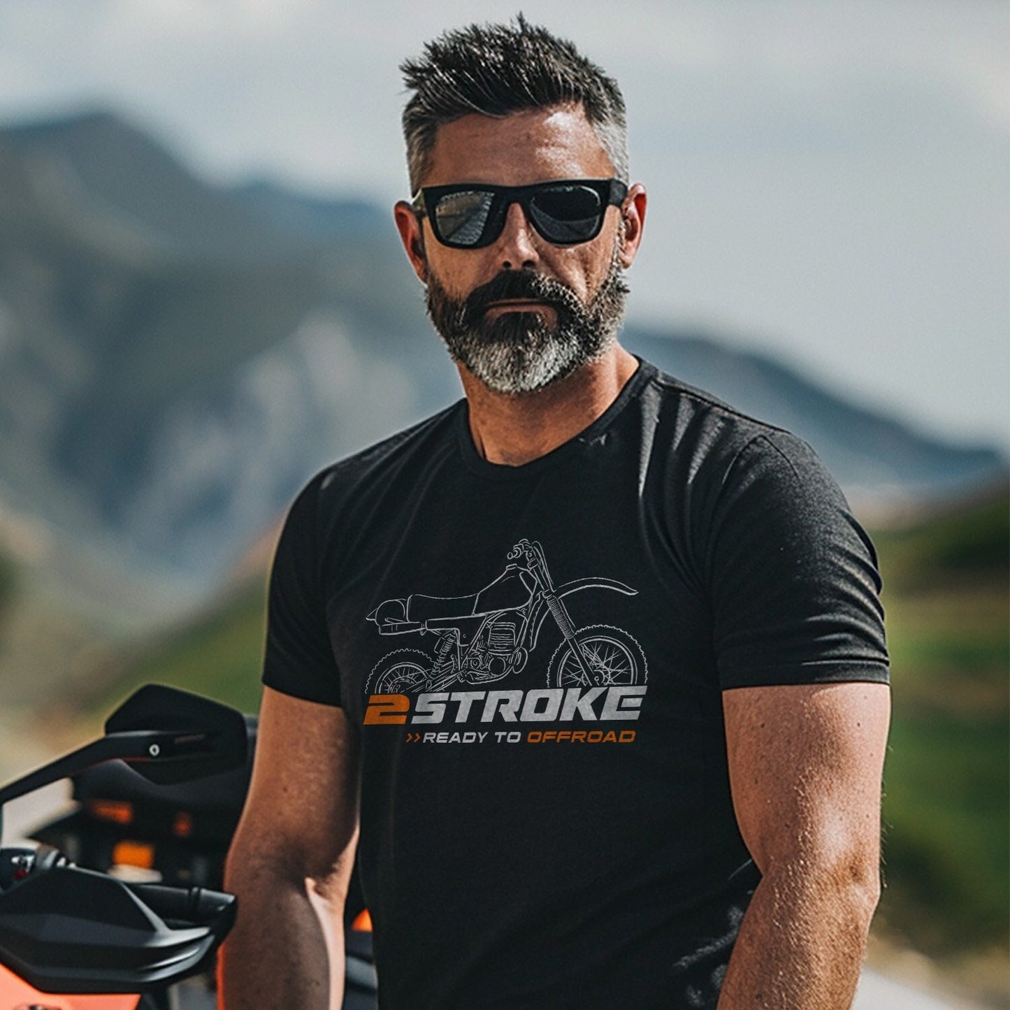 KTM 495 MX T-Shirt - Motorcycle Tee Shirt for Motocross Riders
