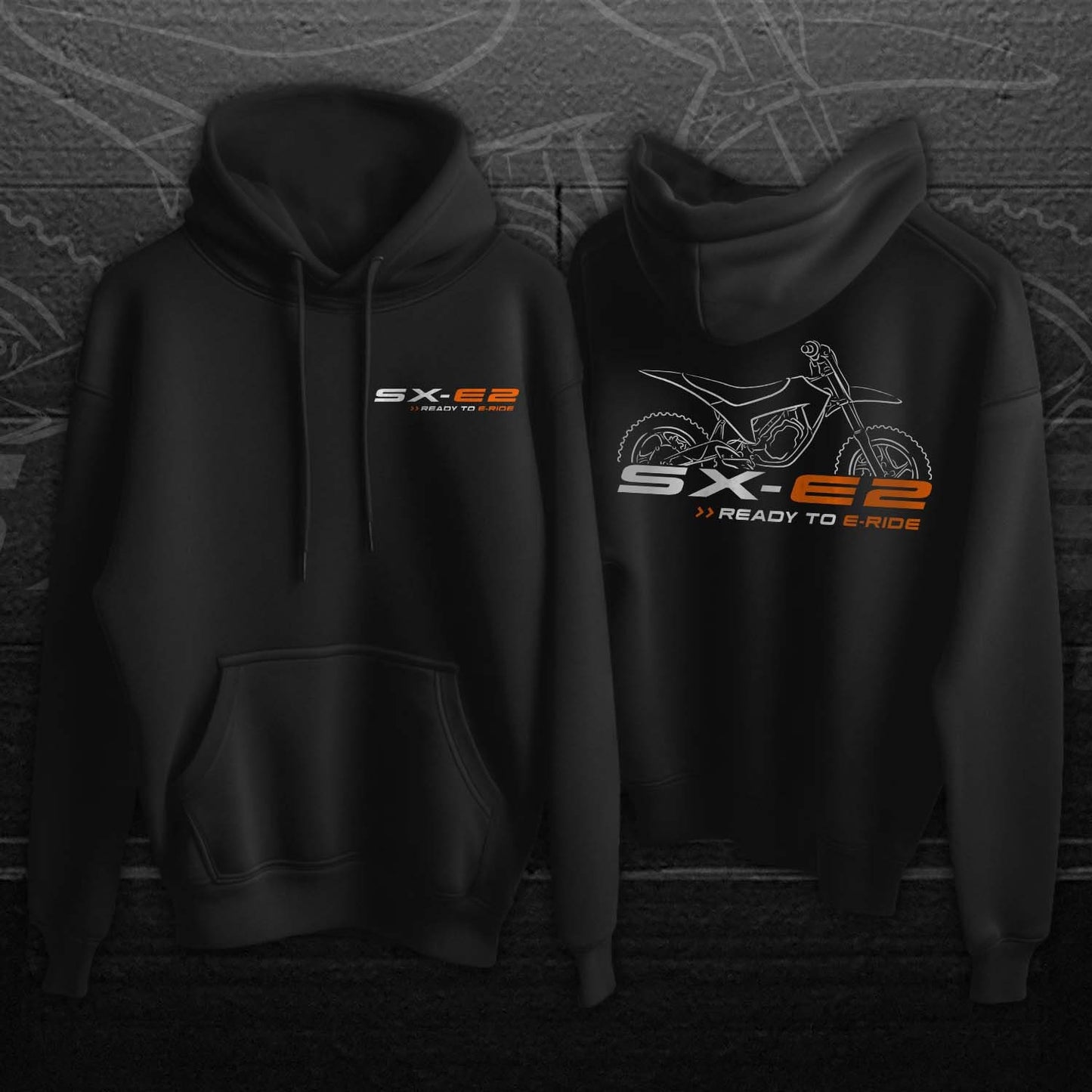 KTM SX-E2 Hoodie - Motorcycle Sweatshirt for Motocross Riders