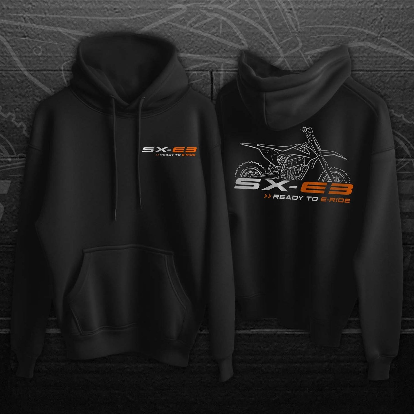 KTM SX-E3 Hoodie - Motorcycle Sweatshirt for Motocross Riders