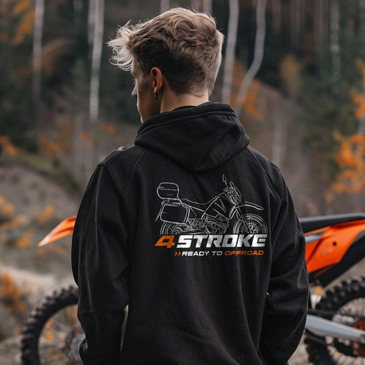 KTM 400 LS-E Military Hoodie - Motorcycle Sweatshirt for Enduro Riders