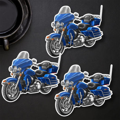 Harley Electra Glide Classic FLHTC & FLHTCI 2008 Inspired Stickers - Set of 3 Motorcycle Decals for Bikers