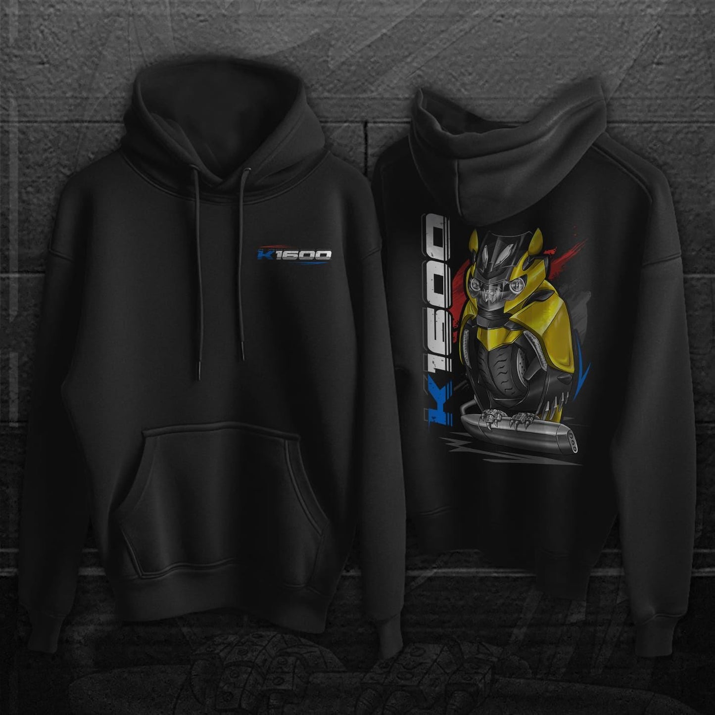 BMW K1600 Inspired Hoodie - Motorcycle Sweatshirt for Motorrad Rider