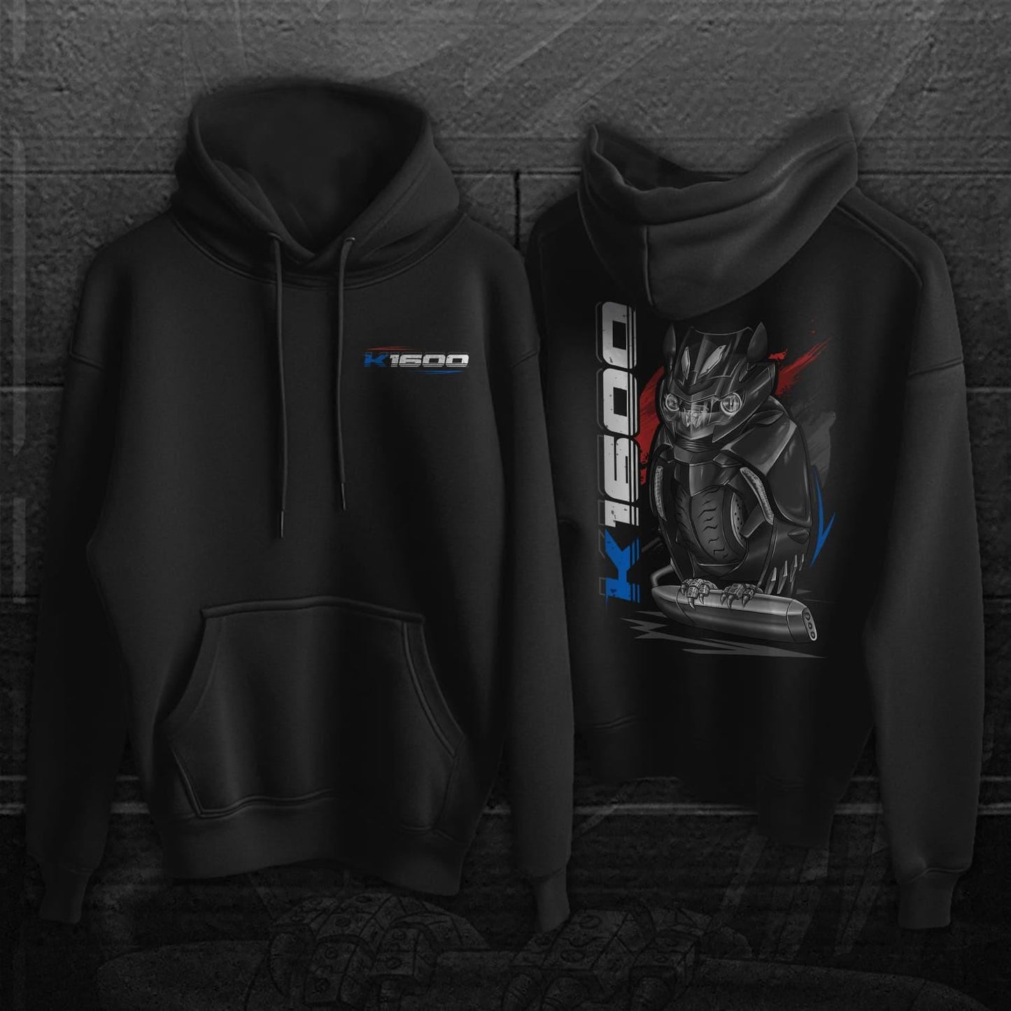 BMW K1600 Inspired Hoodie - Motorcycle Sweatshirt for Motorrad Rider