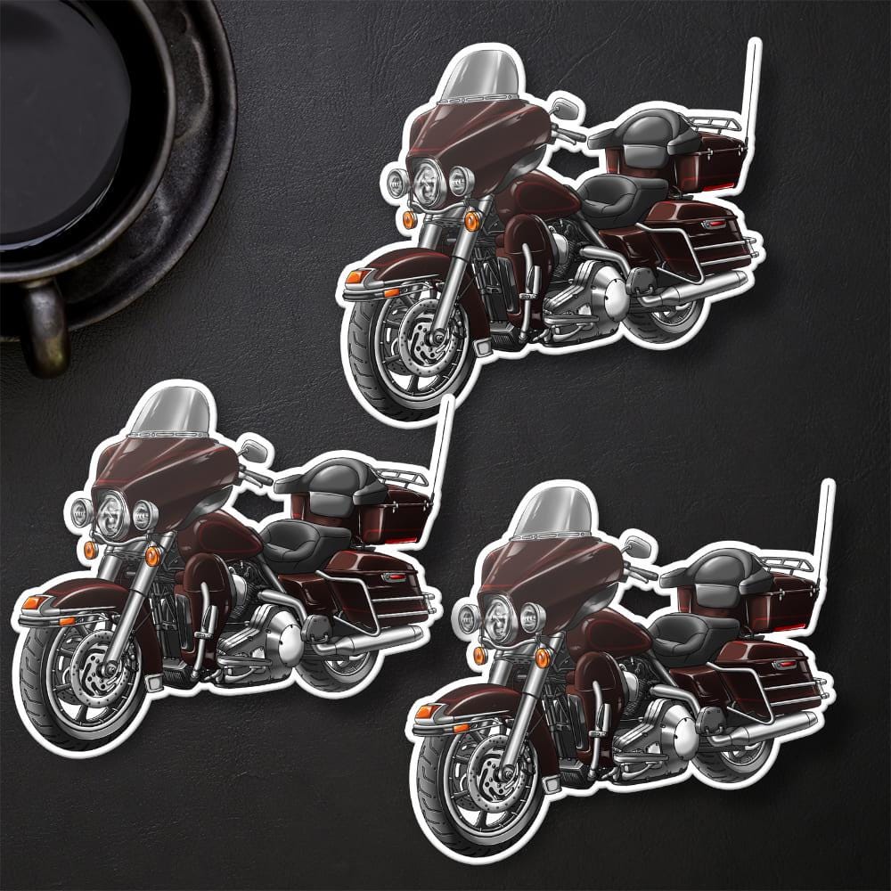Harley Electra Glide Classic FLHTC & FLHTCI 2005-06 Inspired Stickers - Set of 3 Motorcycle Decals for Bikers
