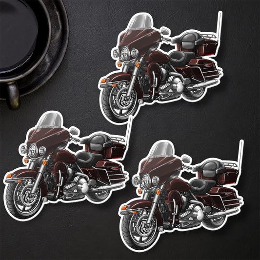 Harley Electra Glide Classic FLHTC & FLHTCI 2005-06 Inspired Stickers - Set of 3 Motorcycle Decals for Bikers