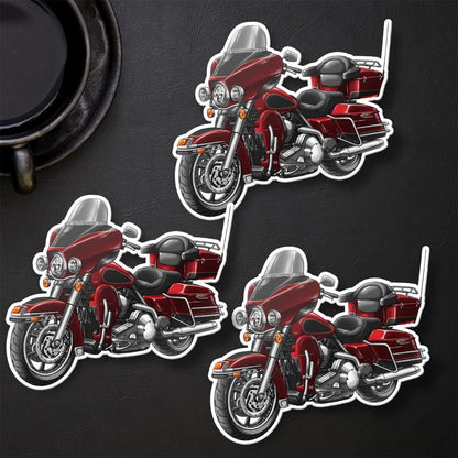 Harley Electra Glide Classic FLHTC & FLHTCI 2005-06 Inspired Stickers - Set of 3 Motorcycle Decals for Bikers