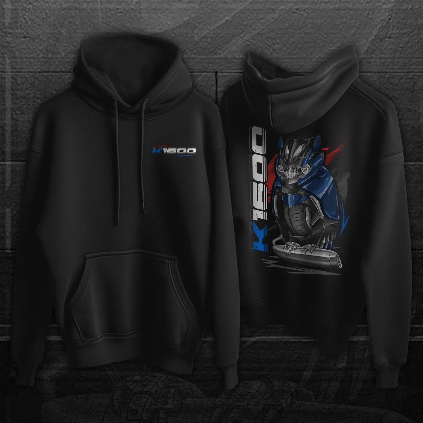 BMW K1600 Inspired Hoodie - Motorcycle Sweatshirt for Motorrad Rider