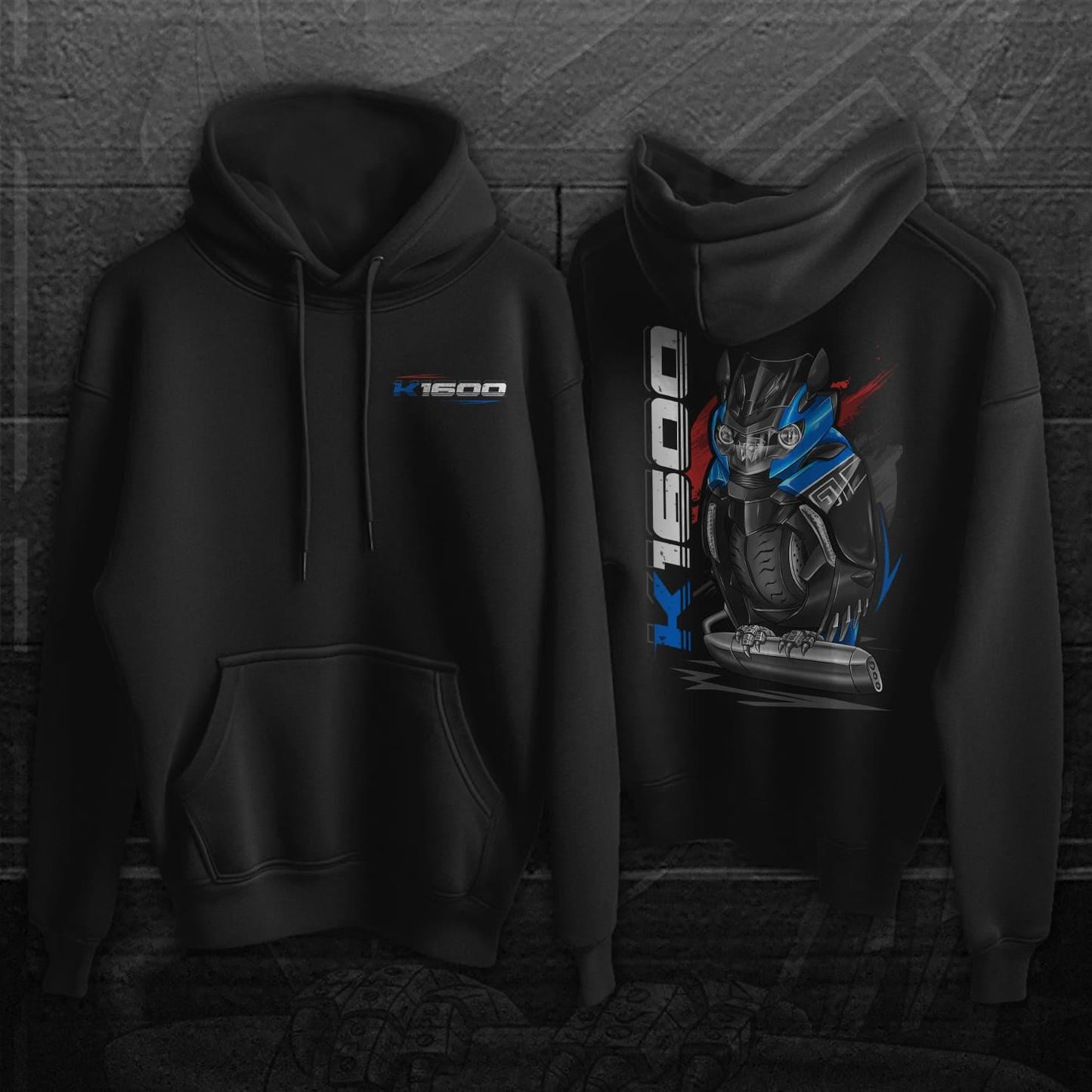 BMW K1600 Inspired Hoodie - Motorcycle Sweatshirt for Motorrad Rider