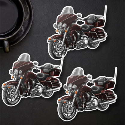 Harley Electra Glide Classic FLHTC & FLHTCI 2007 Inspired Stickers - Set of 3 Motorcycle Decals for Bikers