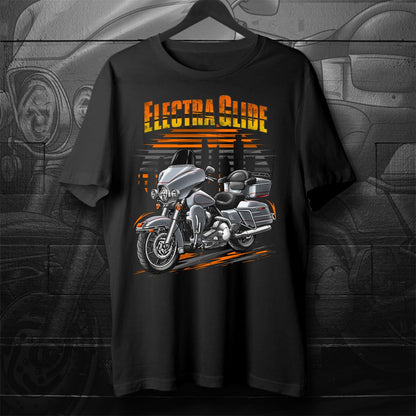 Harley Electra Glide Classic FLHTC & FLHTCI 2008 Inspired T-Shirt - Motorcycle Tee Shirt for Biker