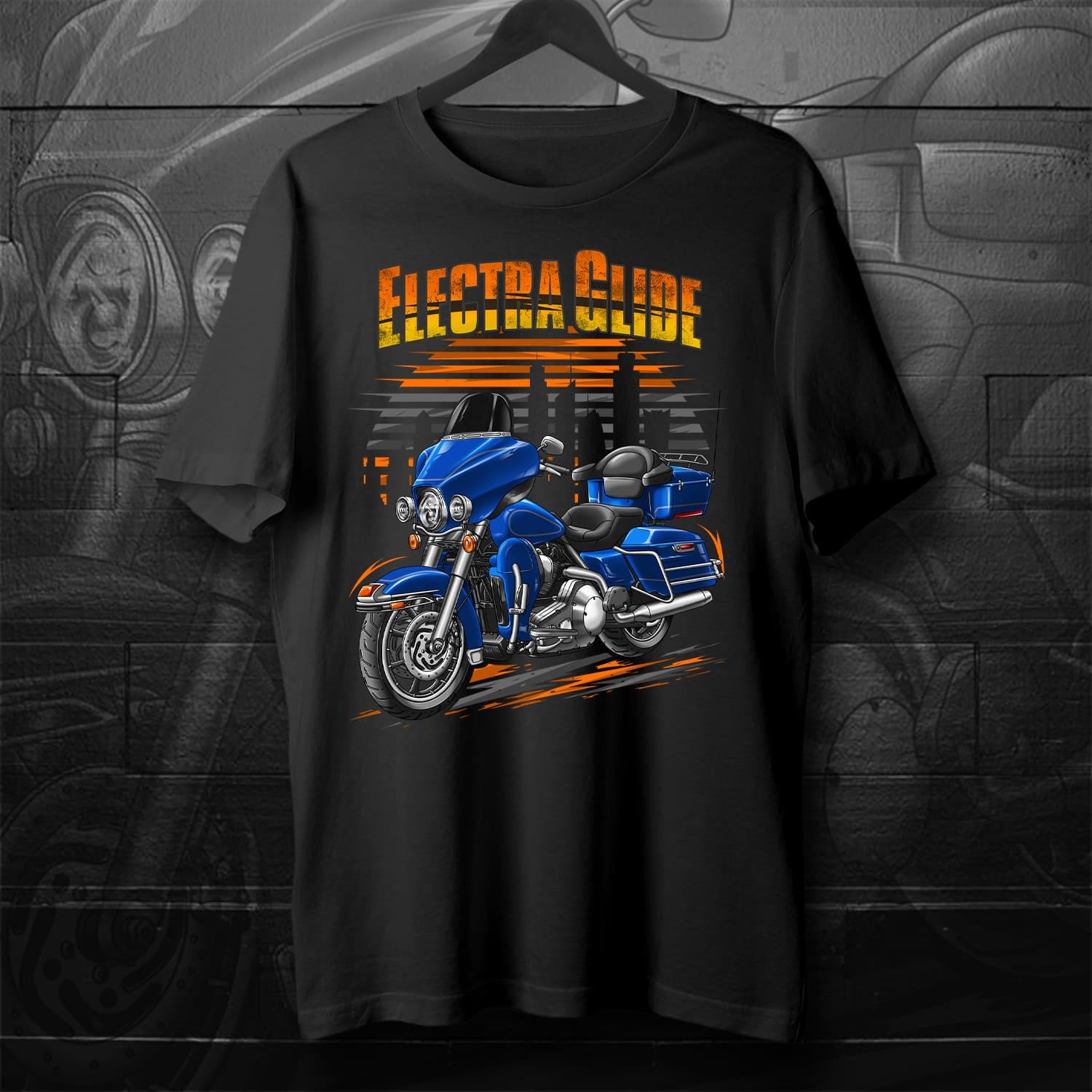 Harley Electra Glide Classic FLHTC & FLHTCI 2008 Inspired T-Shirt - Motorcycle Tee Shirt for Biker