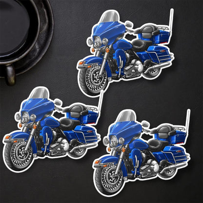 Harley Electra Glide Classic FLHTC & FLHTCI 2009-10 Inspired Stickers - Set of 3 Motorcycle Decals for Bikers