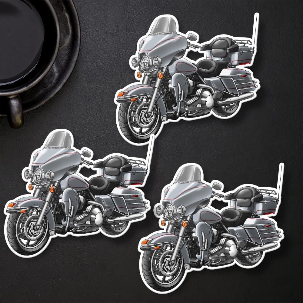 Harley Electra Glide Classic FLHTC & FLHTCI 2009-10 Inspired Stickers - Set of 3 Motorcycle Decals for Bikers