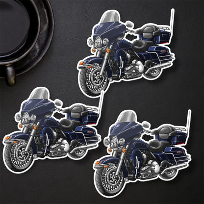 Harley Electra Glide Classic FLHTC & FLHTCI 2011-13 Inspired Stickers - Set of 3 Motorcycle Decals for Bikers