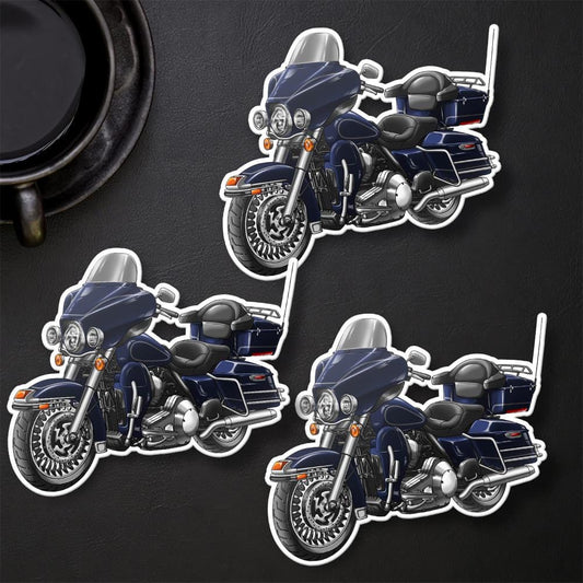 Harley Electra Glide Classic FLHTC & FLHTCI 2011-13 Inspired Stickers - Set of 3 Motorcycle Decals for Bikers
