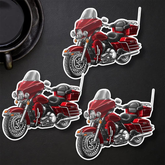 Harley Electra Glide Classic FLHTC & FLHTCI 2011-13 Inspired Stickers - Set of 3 Motorcycle Decals for Bikers