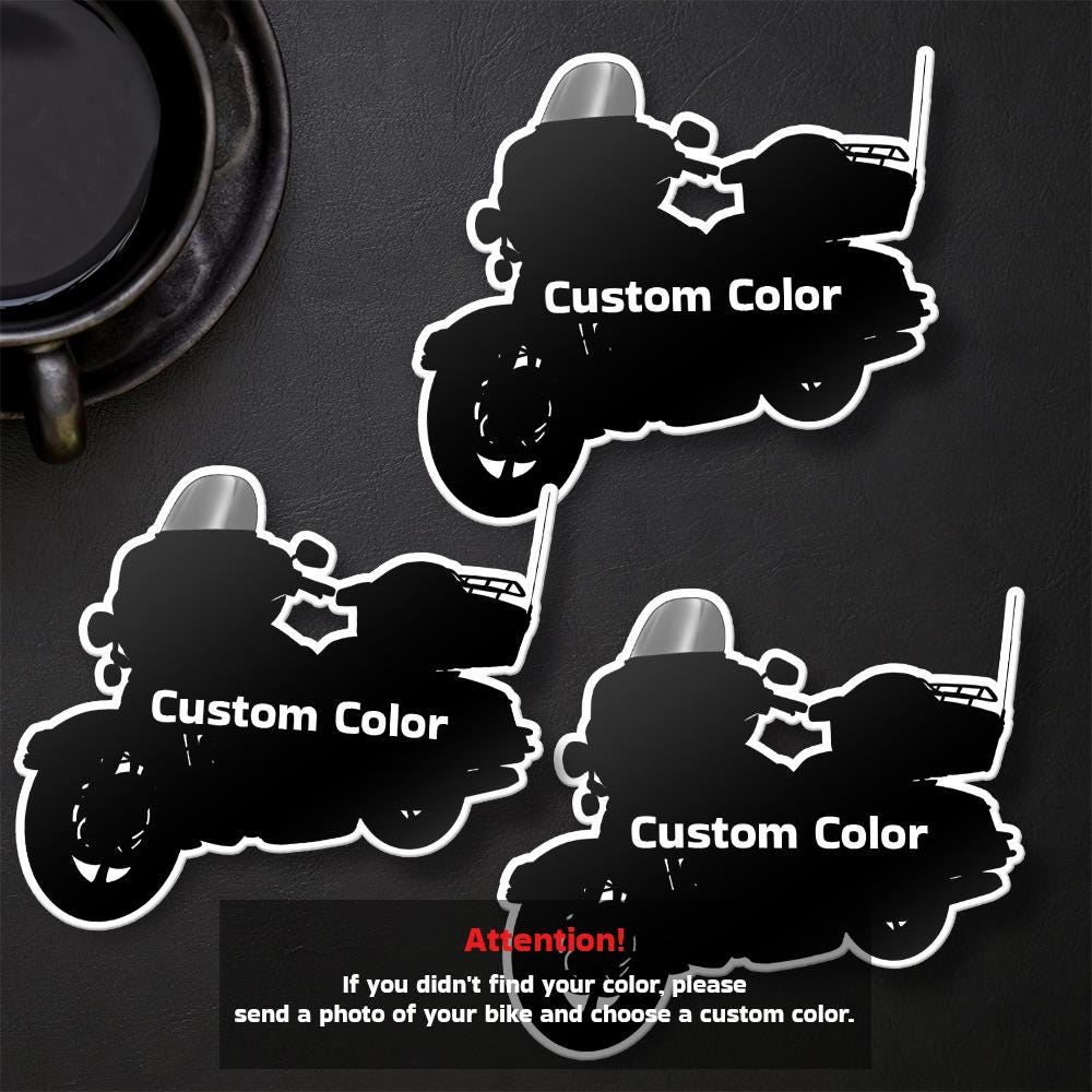 Harley Electra Glide Classic FLHTC & FLHTCI 2011-13 Inspired Stickers - Set of 3 Motorcycle Decals for Bikers