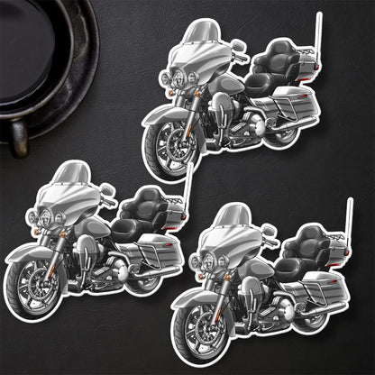 Harley Electra Glide CVO Ultra Classic FLHTCUSE 2006-08 Inspired Stickers - Set of 3 Motorcycle Decals for Bikers