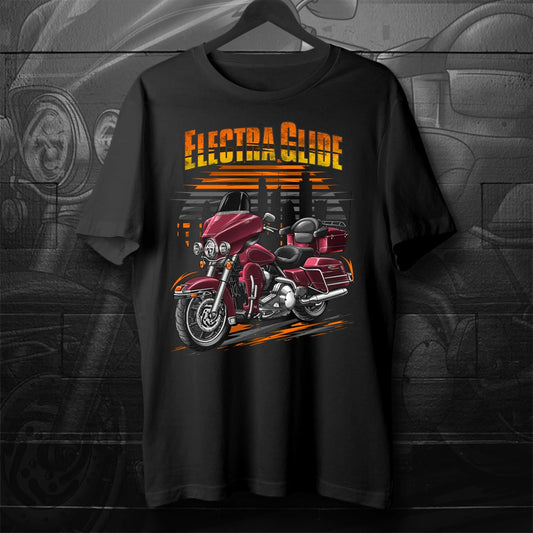Harley Electra Glide Classic FLHTC & FLHTCI 2005-06 Inspired T-Shirt - Motorcycle Tee Shirt for Biker