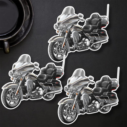 Harley Electra Glide CVO Ultra Classic FLHTCUSE 2012-13 Inspired Stickers - Set of 3 Motorcycle Decals for Bikers