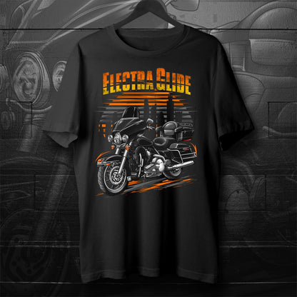 Harley Electra Glide Classic FLHTC & FLHTCI 2009-10 Inspired T-Shirt - Motorcycle Tee Shirt for Biker