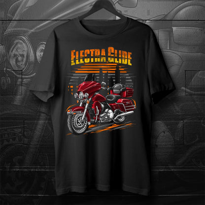 Harley Electra Glide Classic FLHTC & FLHTCI 2009-10 Inspired T-Shirt - Motorcycle Tee Shirt for Biker