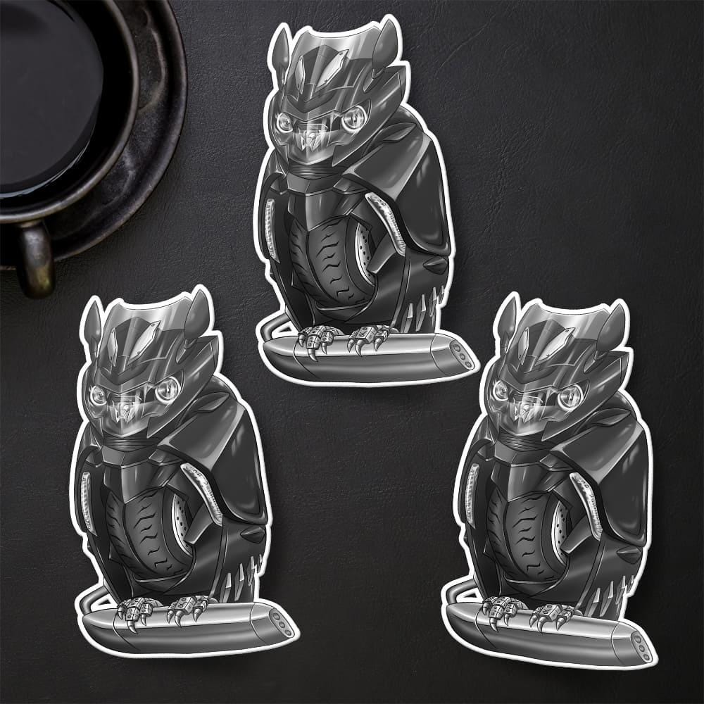 BMW K1600 Inspired Stickers - Set of 3 Motorcycle Decals for Motorrad Riders