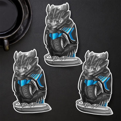 BMW K1600 Inspired Stickers - Set of 3 Motorcycle Decals for Motorrad Riders