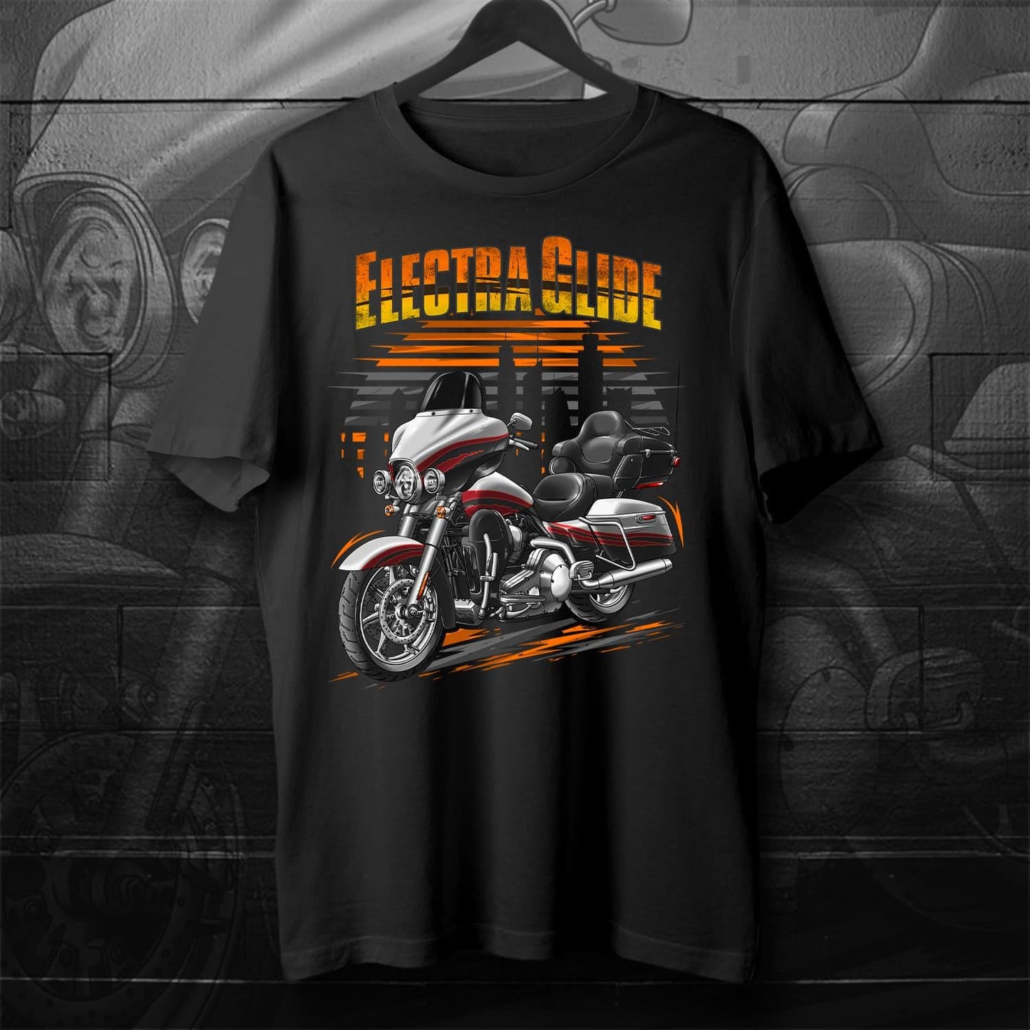 Harley Electra Glide CVO Ultra Classic FLHTCUSE 2006-08 Inspired T-Shirt - Motorcycle Tee Shirt for Biker